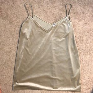 Velvet gold tank top